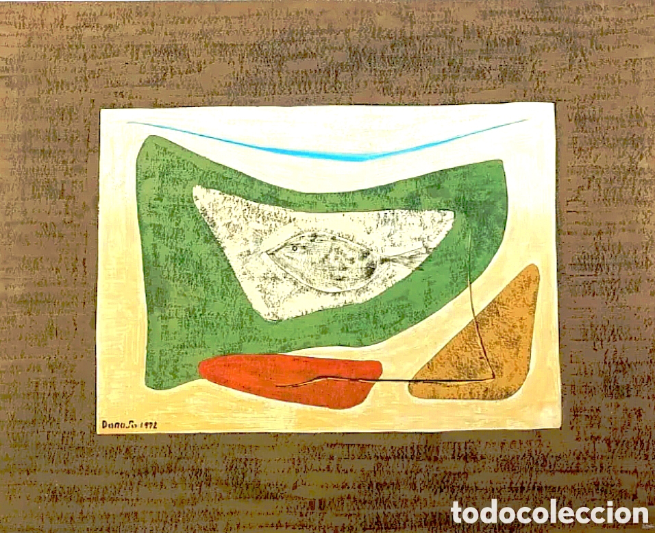 Arte: &Aacute;LVARO DONOSO GUERRERO (CHILE 1939-2010). ACUARELA T&Eacute;CNICA MIXTA. SURREALISMO