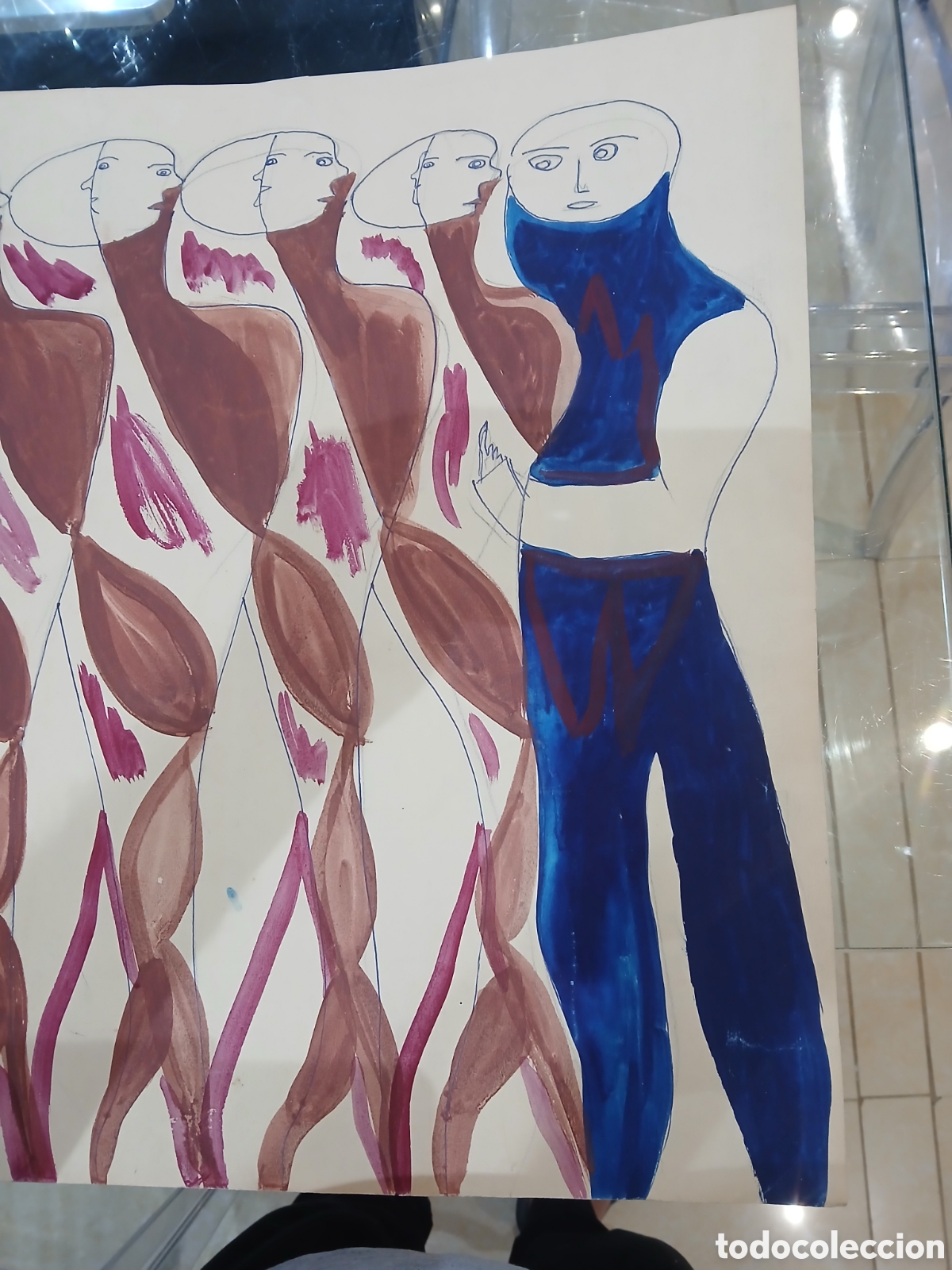 Arte: Dibujo original sin firma - Foto 4