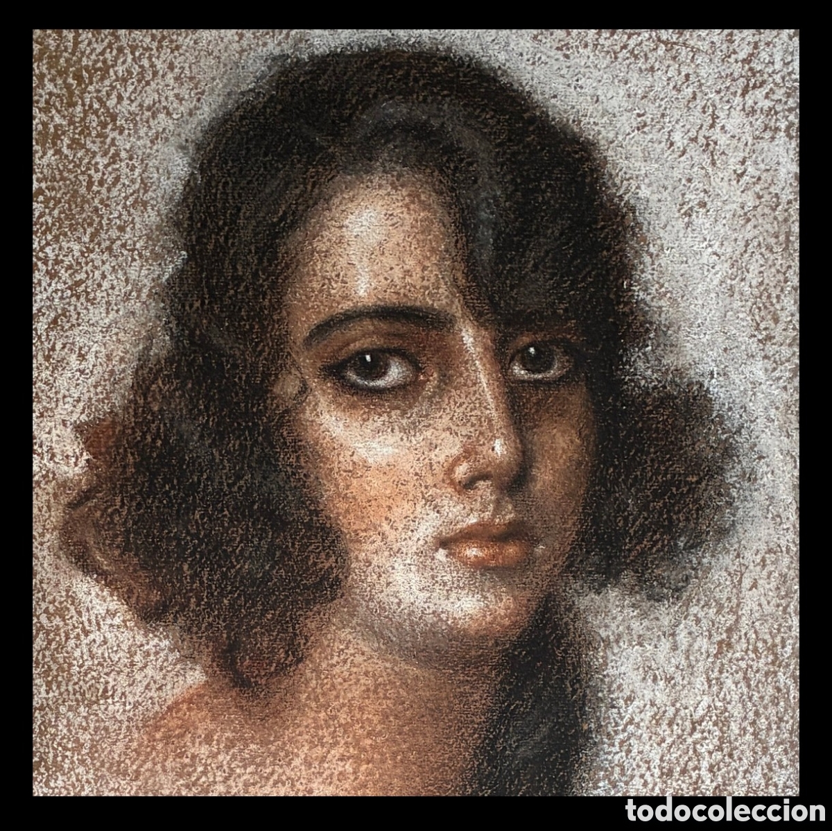 Arte: Ascensio Martiarena Lascurain (1884-1966) - Retrato de bella dama - San Sebasti&aacute;n