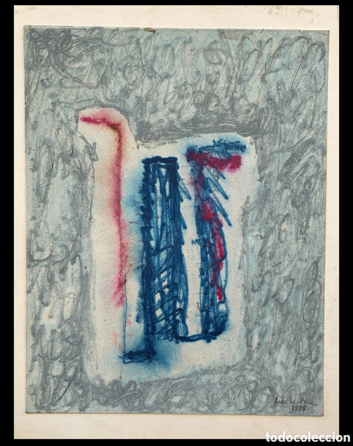 Arte: &Aacute;gueda de la pisa 1942 _ acuarela abstracta