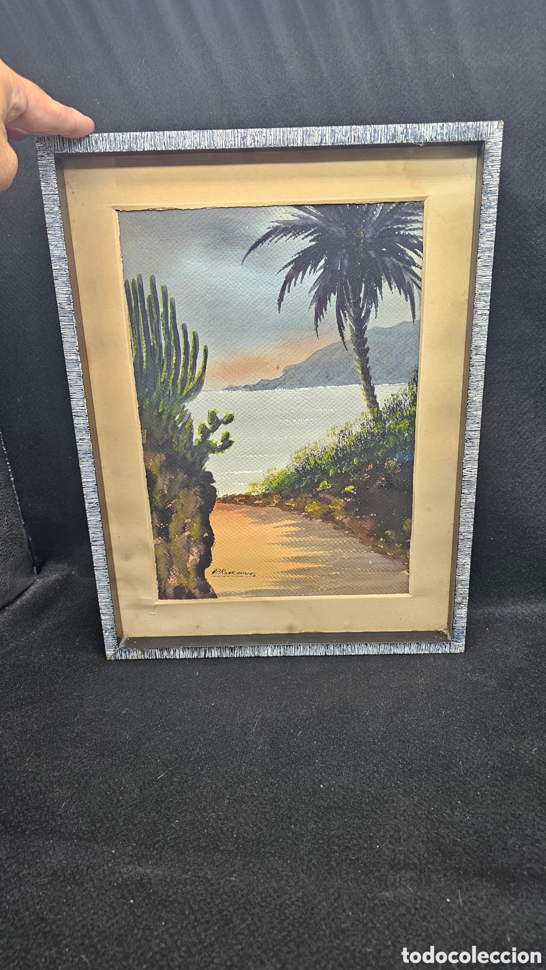 Arte: Acuarela del famoso pintor canario Pedro Rodr&iacute;guez