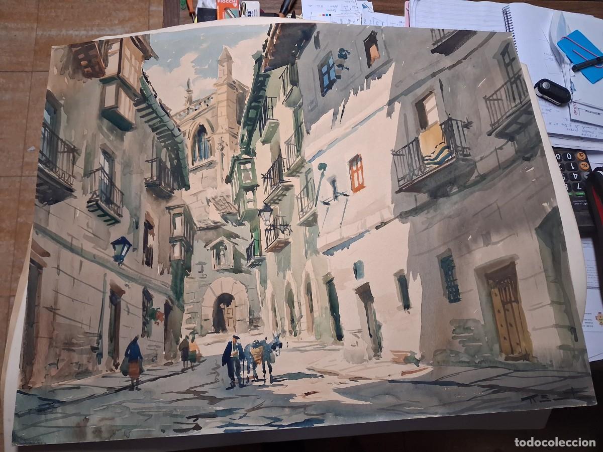 Arte: acuarela de una calle t&iacute;pica