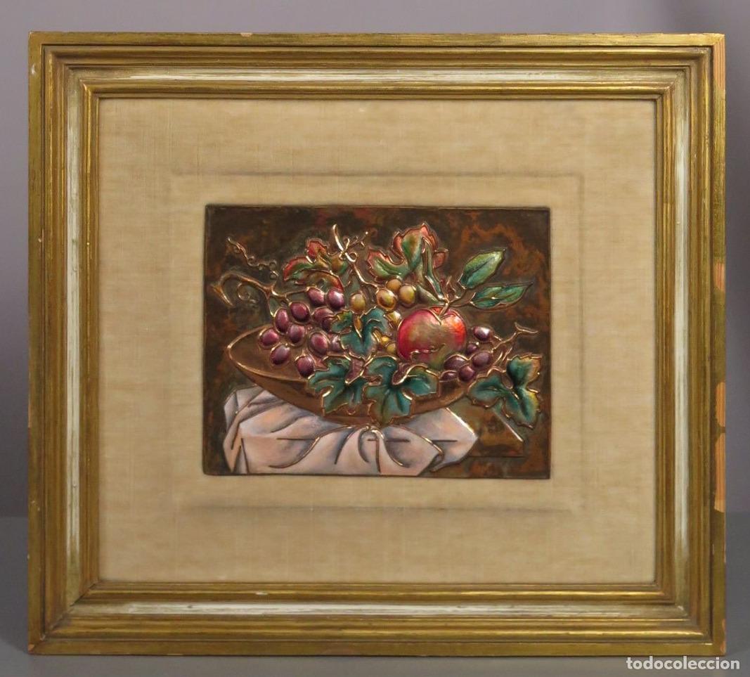 Arte: BODEGON. ESMALTE. &iquest;SIMON FRANCO ZARAGOZA?. - Foto 1