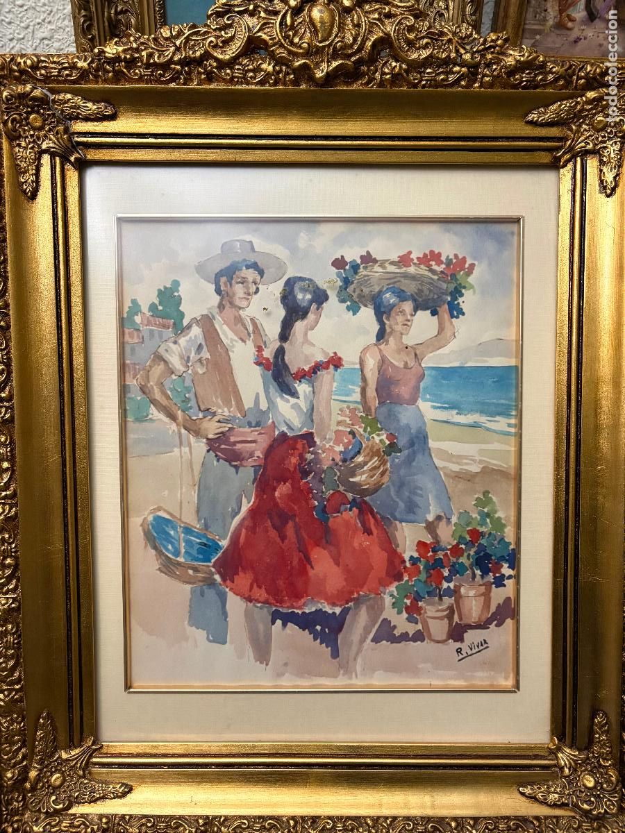 Kunst: Tipos populares malague&ntilde;os por Rodrigo Vivar (M&aacute;laga 1934-2025)