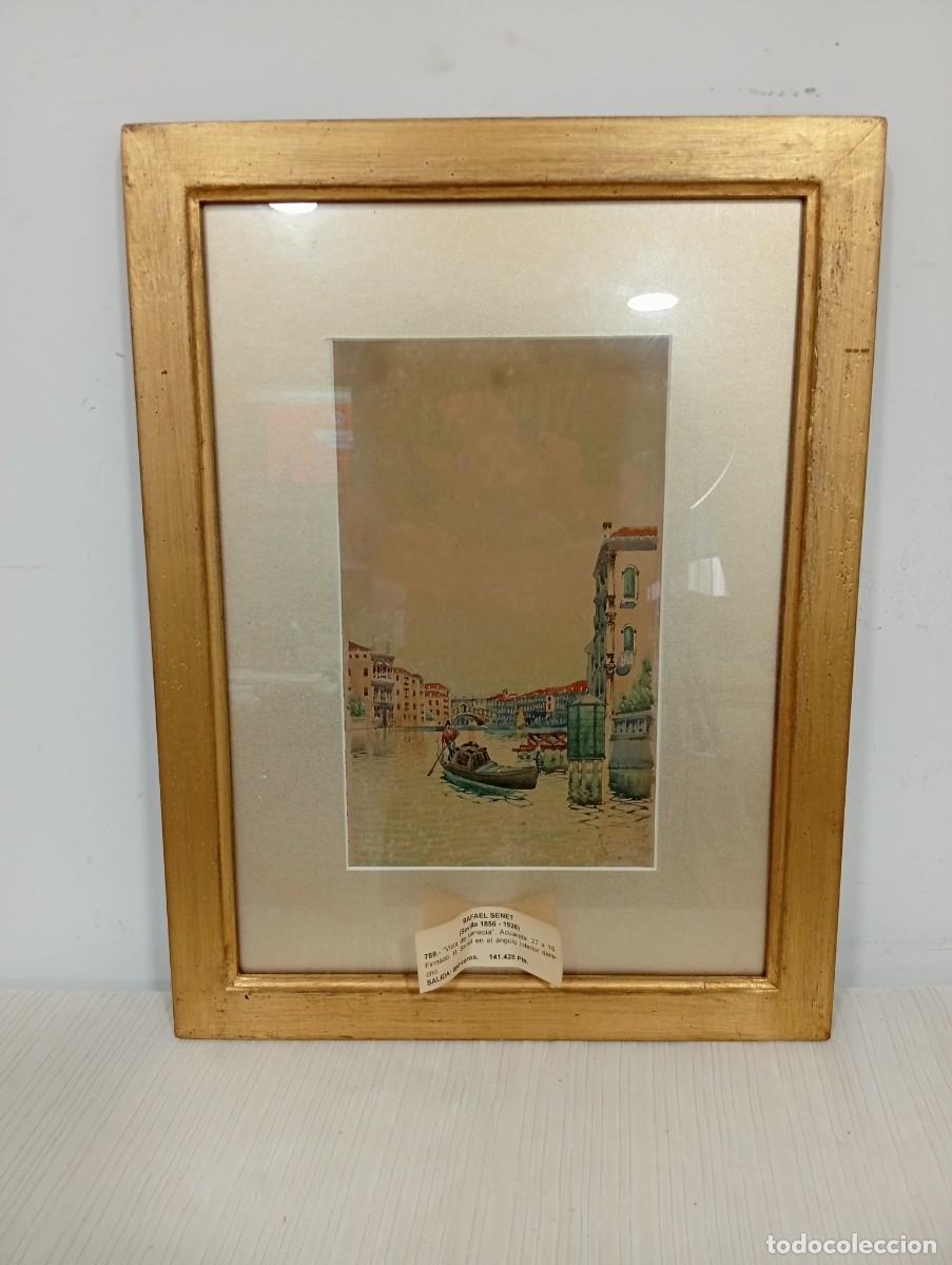 Art: Rafael Senet - Vista de Venecia - Acuarela. Factura de la subasta
