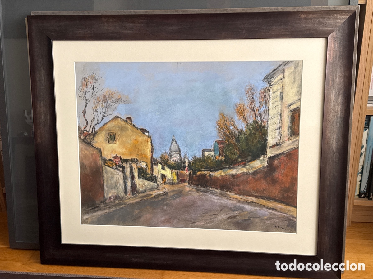 Art: ACUARELA ORIGINAL DEL PINTOR GALLEGO ARTURO SOUTO. SEOANE, LAXEIRO, COLMEIRO, DIAZ PARDO. PINTURA