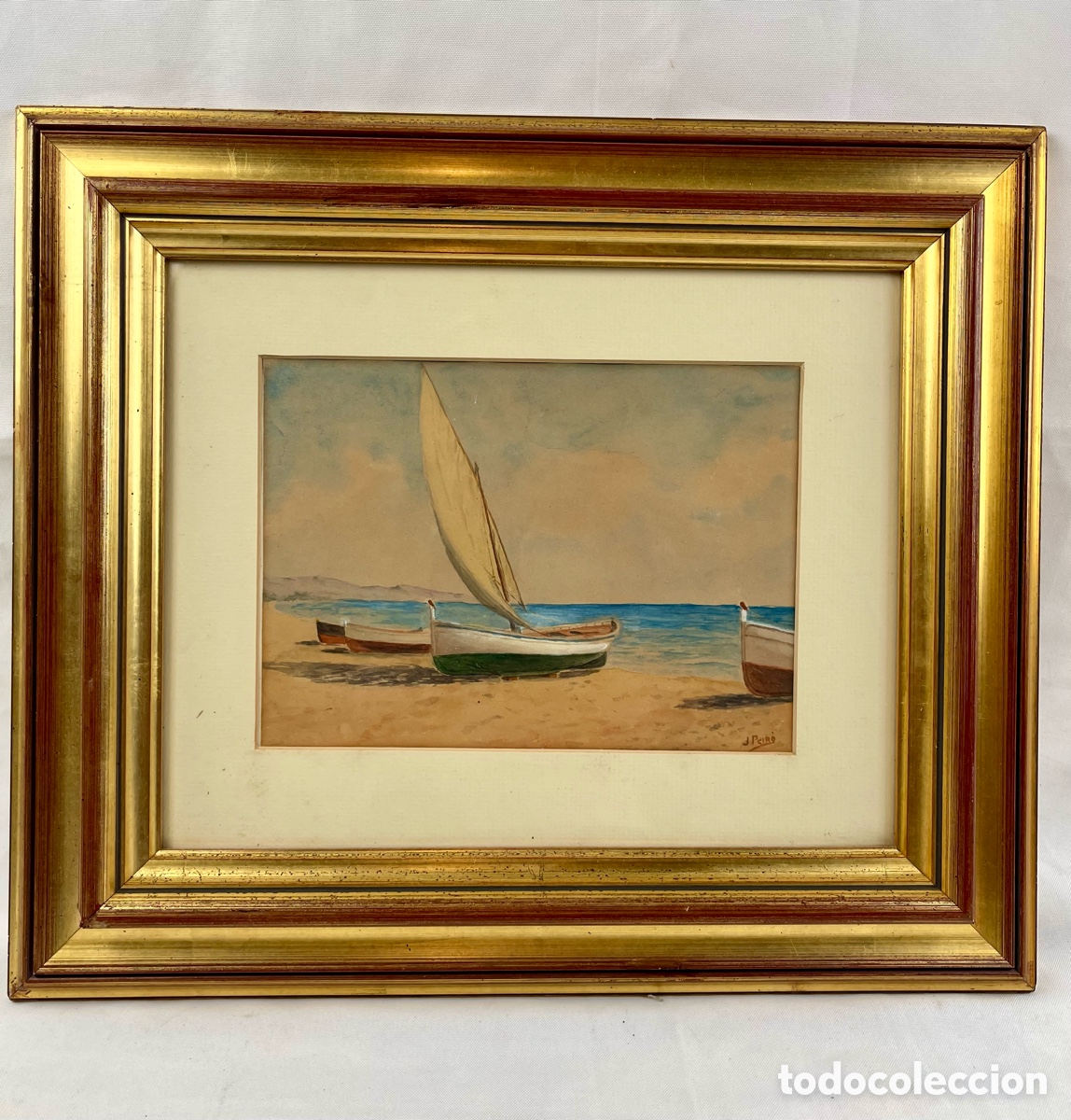 Art: ESCUELA VALENCIANA -J.PEIRO-ACUARELA