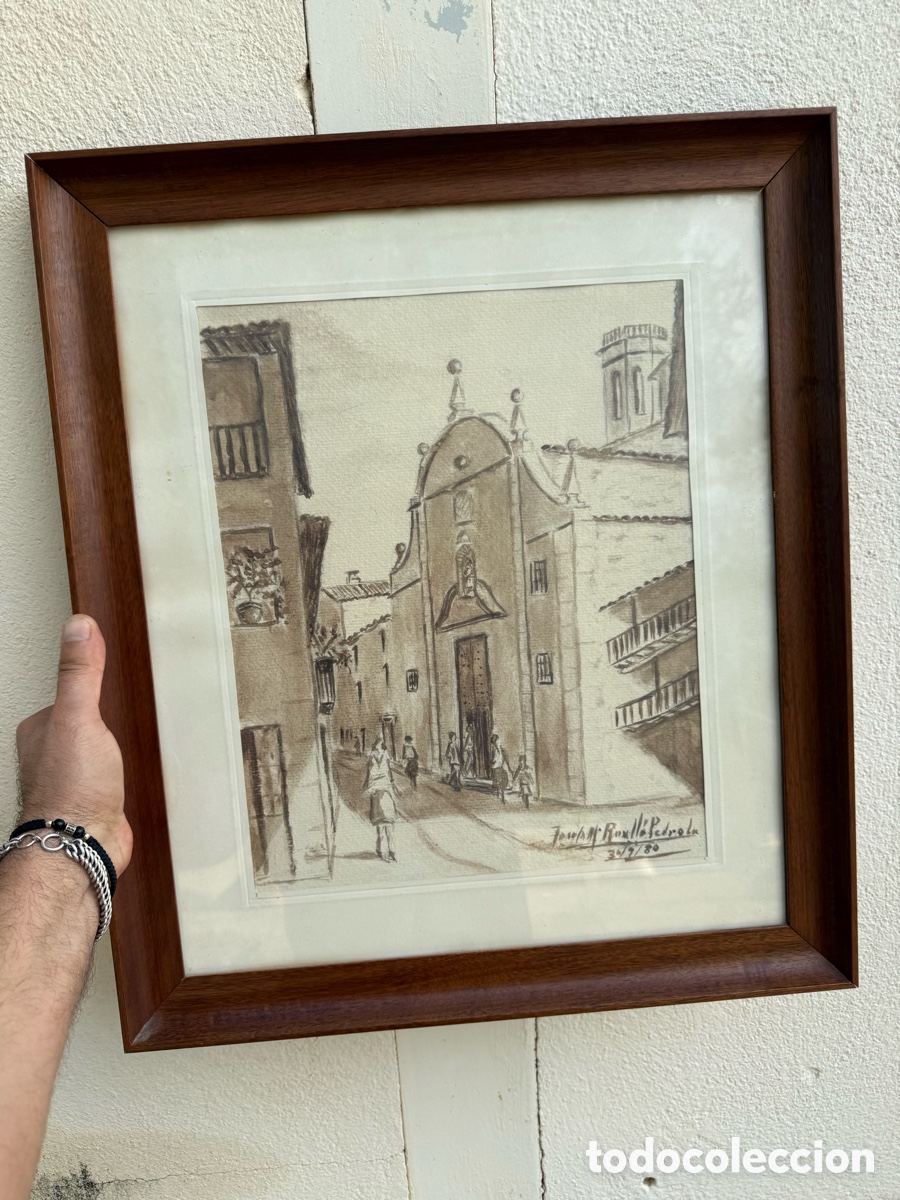 Arte: Acuarela de Jose Maria Rosello Pedrola!a&ntilde;os 80