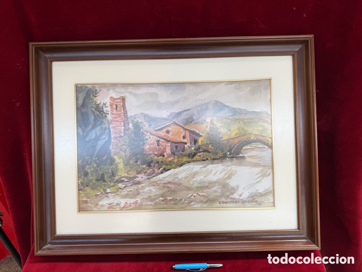 Art: Acuarela,Francesc Santiago Carbo!1919-2000 (Tortosa)
