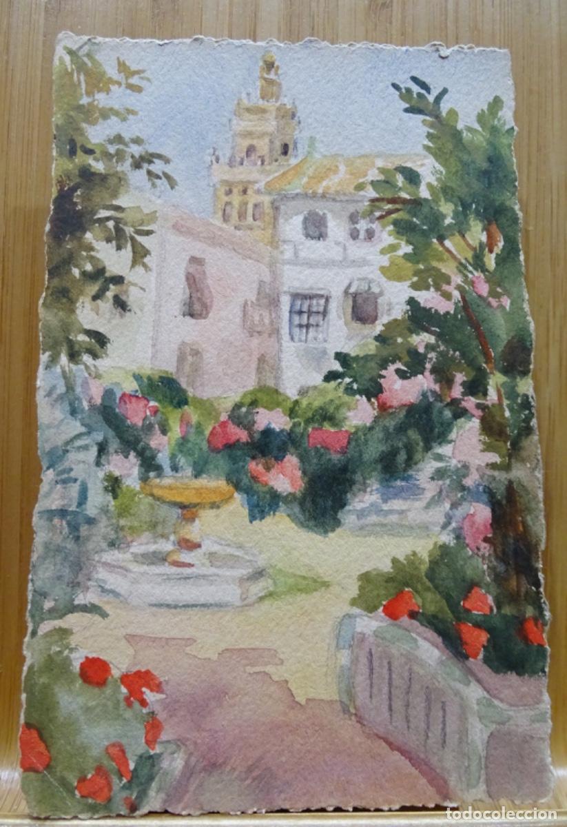 Arte: 2 ACUARELAS AN&Oacute;NIMAS PARA POSTALES A&Ntilde;OS 20.