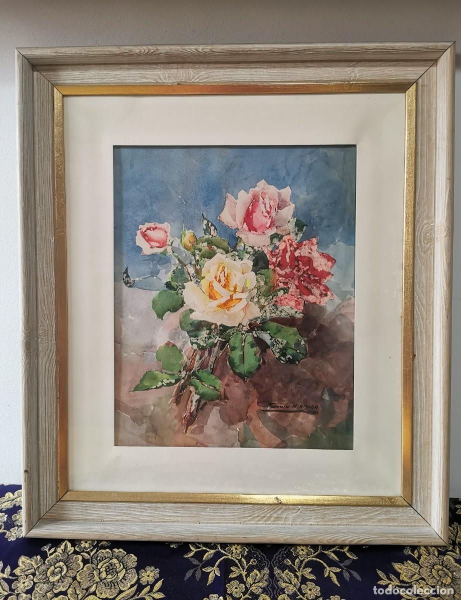 Arte: Acuarela de flores Francisco Bonnin Miranda