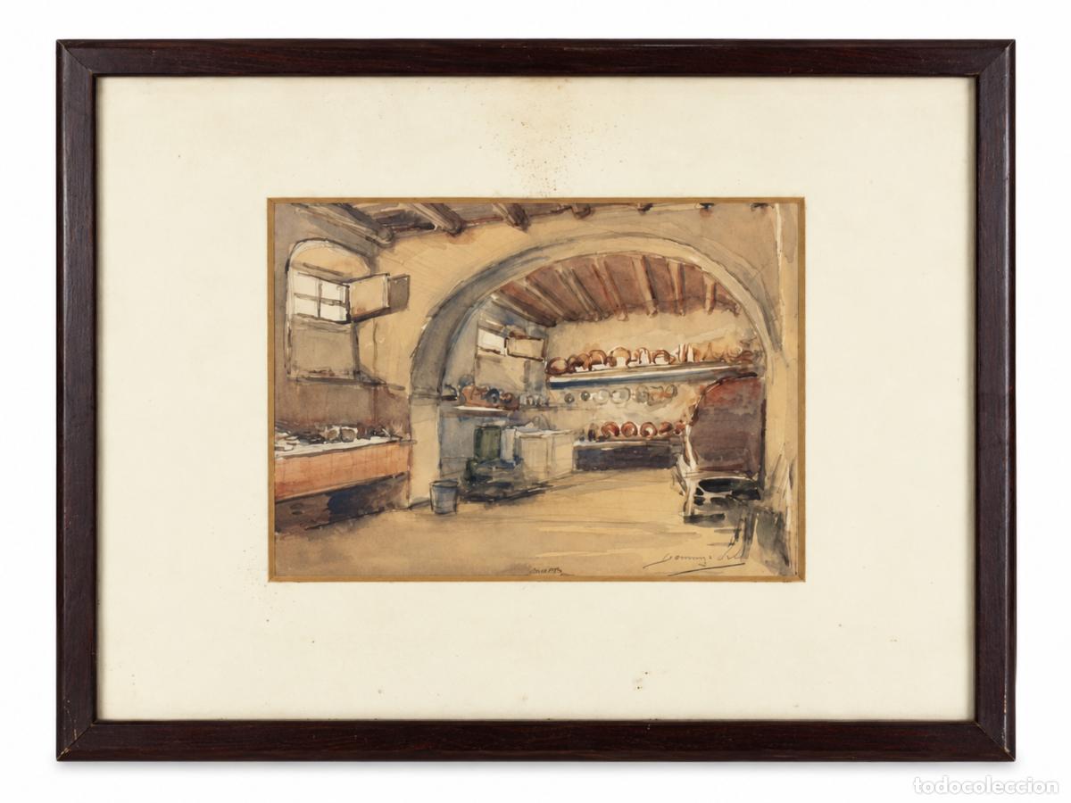 Art: DOMINGO SOLER - COCINA - ACUARELA SOBRE PAPEL