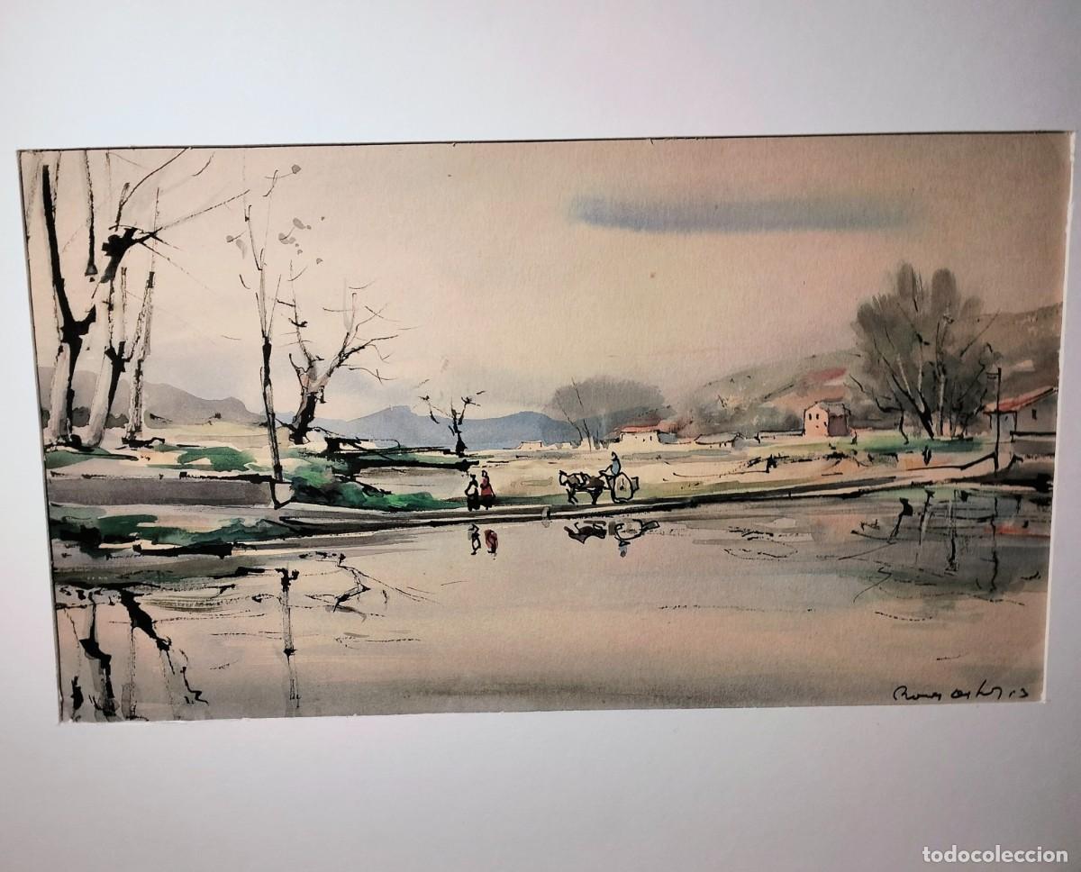 Art: ROCA DELPECH. ACUARELA. LA DEVESA DEGIRONA
