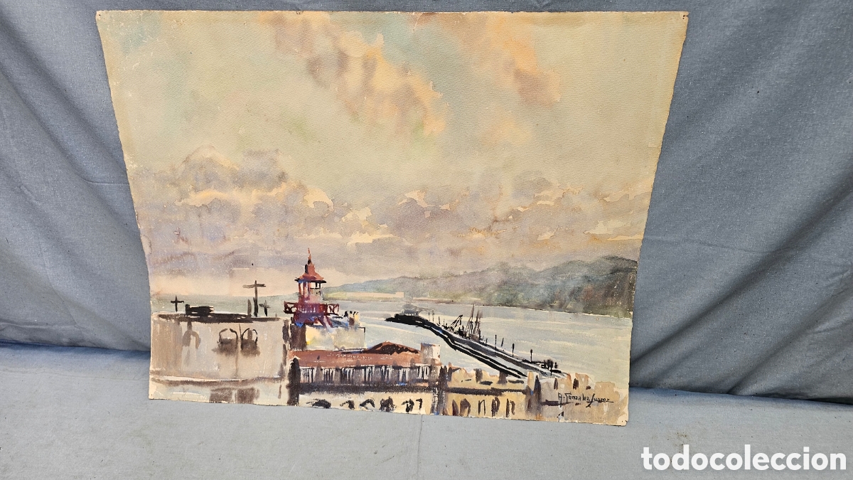 Art: Acuarela del famoso pintor canario Antonio Gonz&aacute;lez Su&aacute;rez