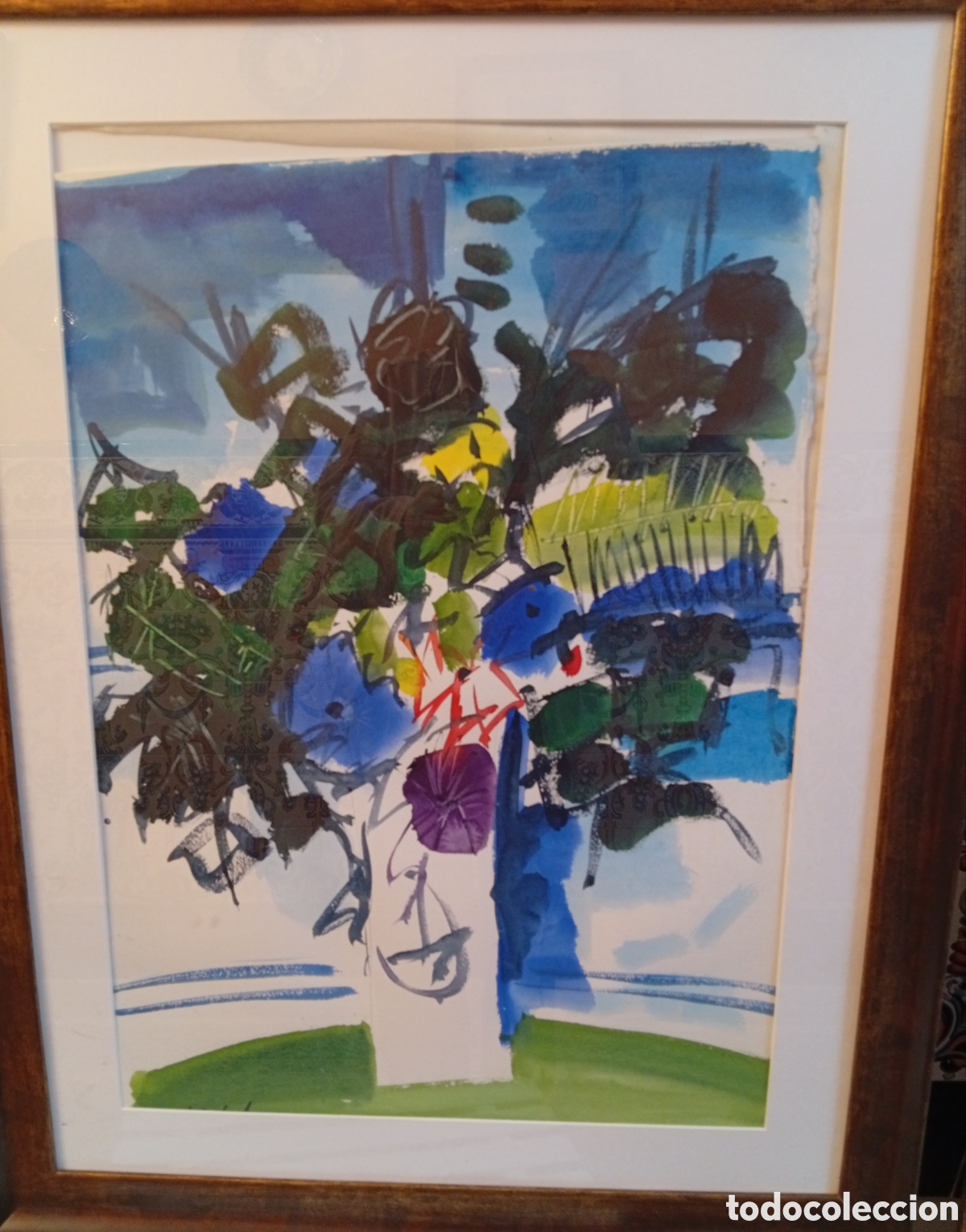 Arte: Pintura gallega preciosa acuarela del pintor Miguel S&aacute;nchez lareo (Pontevedra,1969)
