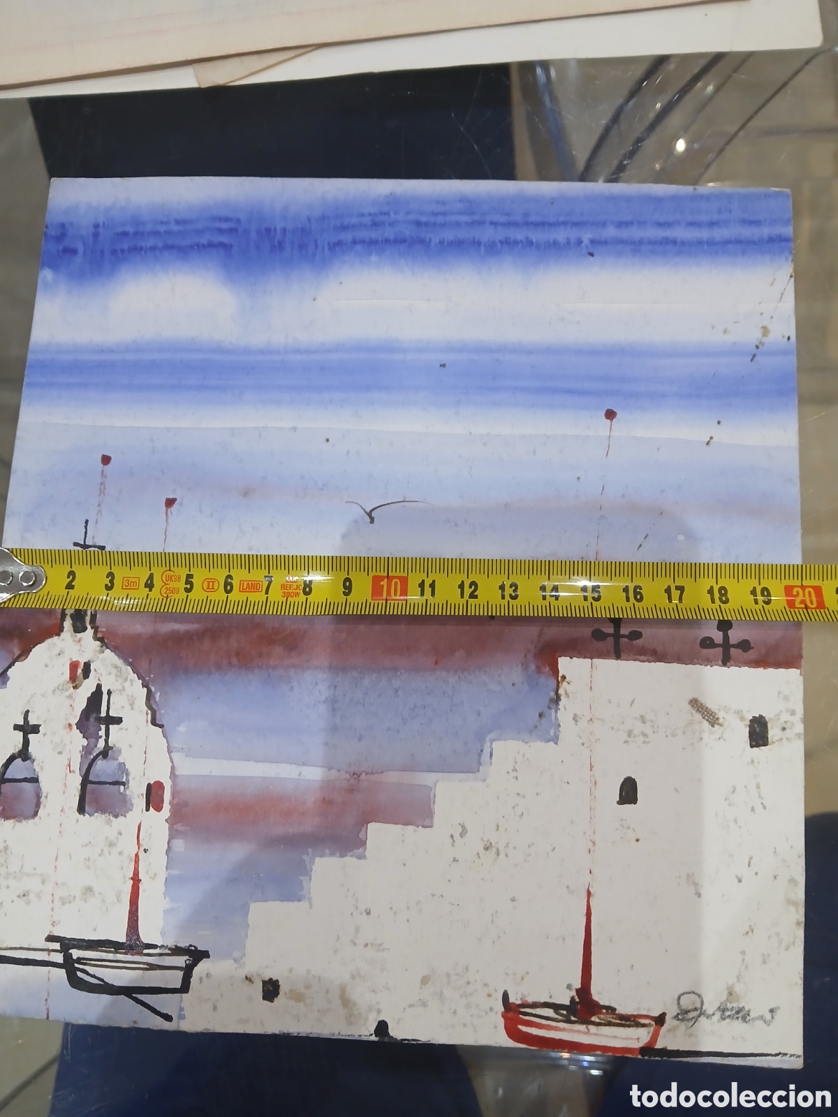 Arte: Acurela firmado sin identificar - Foto 4