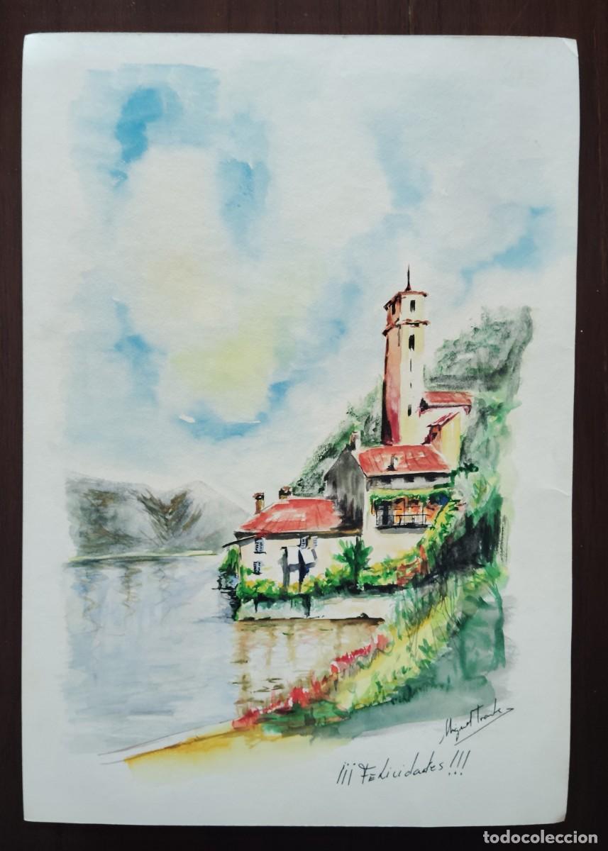 Arte: BONITA ACUARELA FIRMADA.EL ENVIO CERTIFICADO ESTA INCLUIDO .