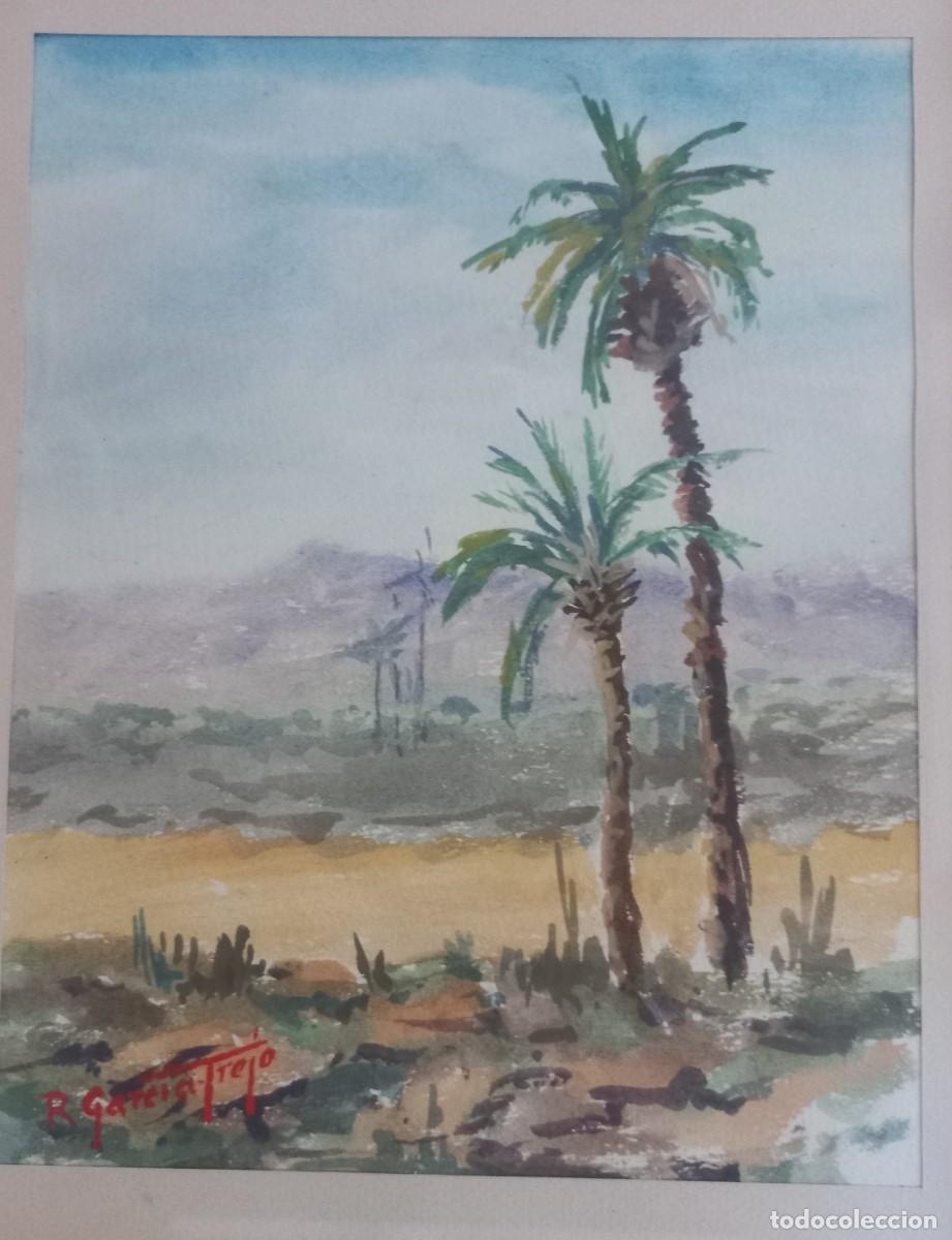 Arte: &rdquo;Dos palmeras&rdquo; Jos&eacute; Ruiz Garcia-Trejo (Lorca 1909- Murcia 1987) Disc&iacute;pulo de Juan de Bonaf&eacute;