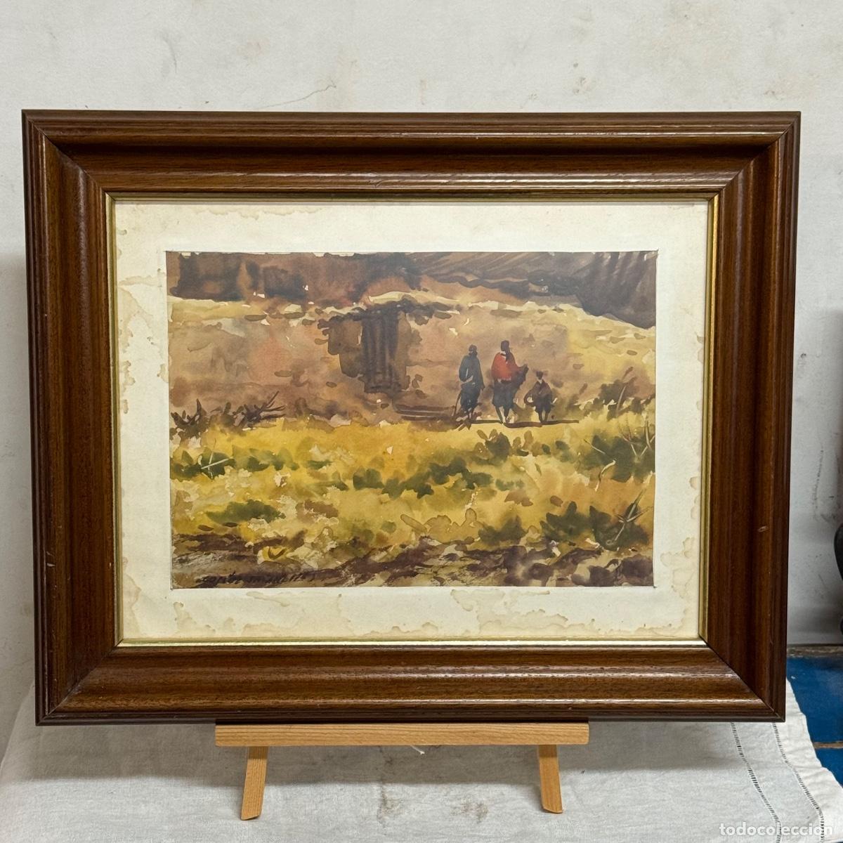 Arte: Enrique Gomez Secanelles (Valencia, 1936 - 2014) - &ldquo;Paisaje con figuras&rdquo;
