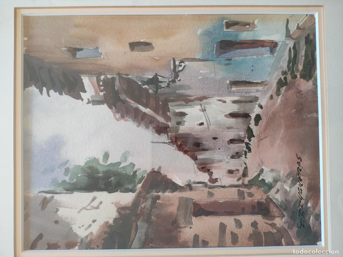 Arte: brugueras acuarela original firmada