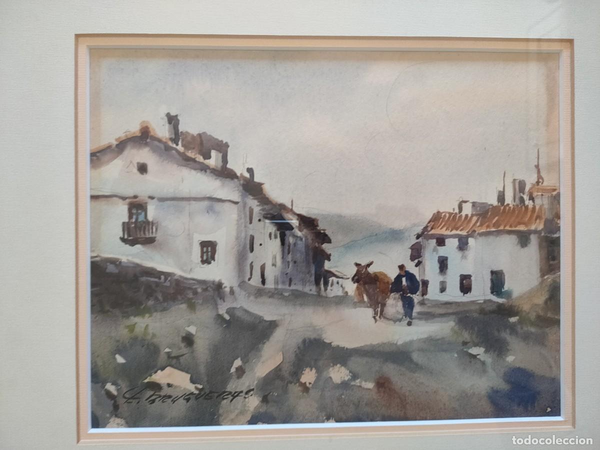 Arte: Brugueras acuarela original firmada
