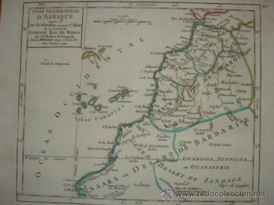 Mapa Litoral Occidental Del Norte De Africa Vendido En Venta Directa 12208017