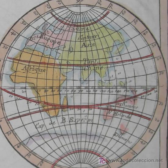 Arte: Mapa del Mundo de Faure, 1744 - Foto 1