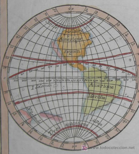 Arte: Mapa del Mundo de Faure, 1744 - Foto 4