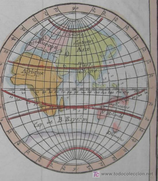Arte: Mapa del Mundo de Faure, 1744 - Foto 5