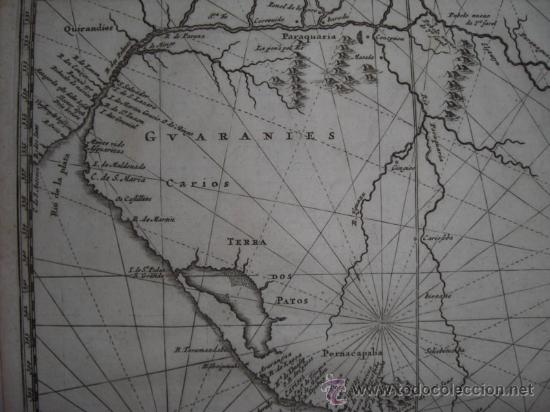 Arte: Mapa de Brasil de Montanus, 1673 - Foto 4