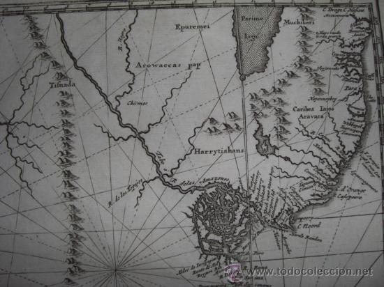 Arte: Mapa de Brasil de Montanus, 1673 - Foto 6
