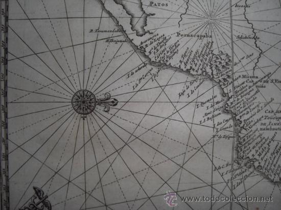 Arte: Mapa de Brasil de Montanus, 1673 - Foto 7