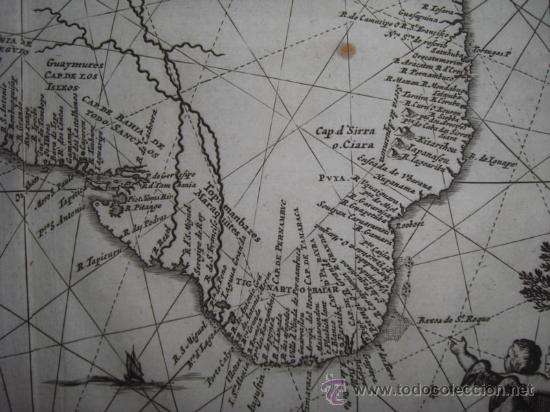 Arte: Mapa de Brasil de Montanus, 1673 - Foto 11