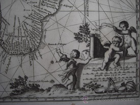 Arte: Mapa de Brasil de Montanus, 1673 - Foto 13