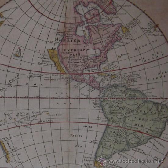 Arte: Mapa de Am&eacute;rica de Cluver, 1661 - Foto 1