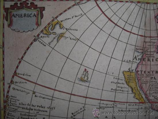 Arte: Mapa de Am&eacute;rica de Cluver, 1661 - Foto 4