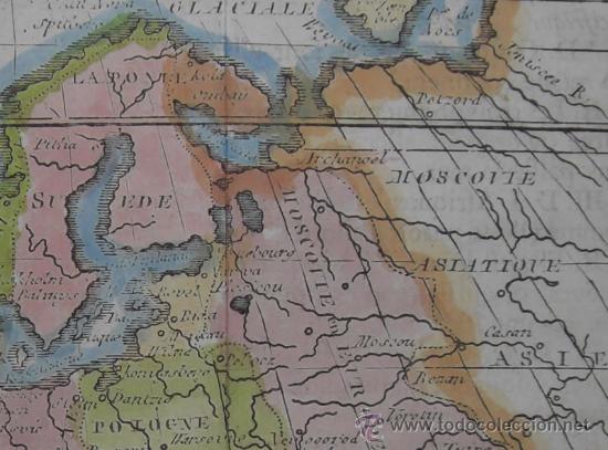 Arte: Mapa de Europa de Buffier, 1762 - Foto 5