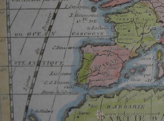 Arte: Mapa de Europa de Buffier, 1762 - Foto 6