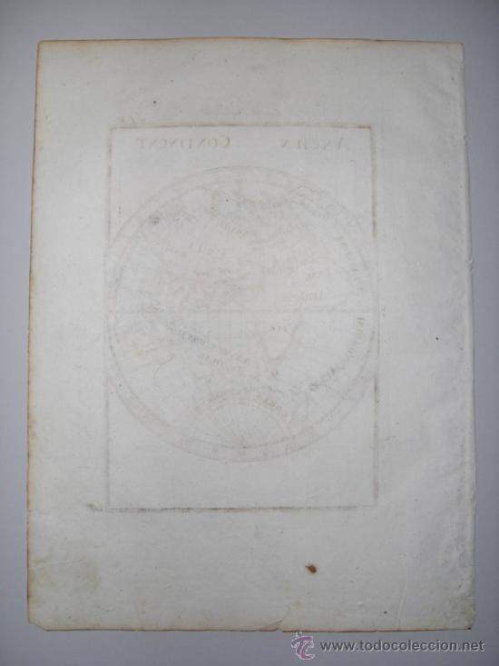 Arte: Mapa del antiguo hemisferio este de Mallet, 1685 - Foto 4