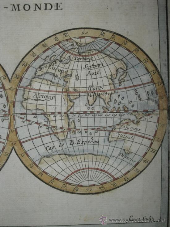Arte: Mapa del Mundo de Faure, 1770 - Foto 4