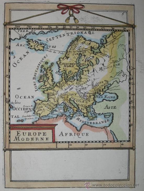Arte: Mapa de Europa de Mallet, 1683 - Foto 3
