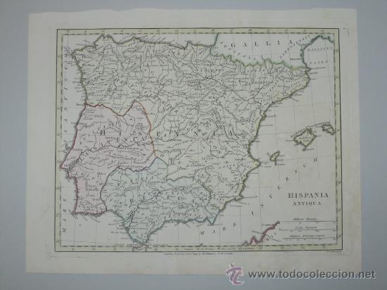 Arte: Mapa de Hispania de Wilkinson, 1796 - Foto 2