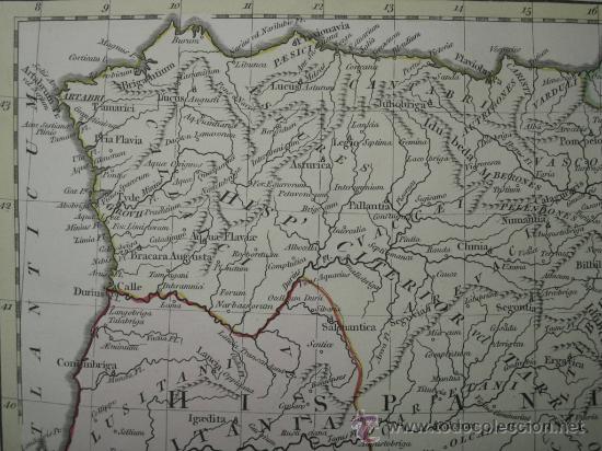 Arte: Mapa de Hispania de Wilkinson, 1796 - Foto 3