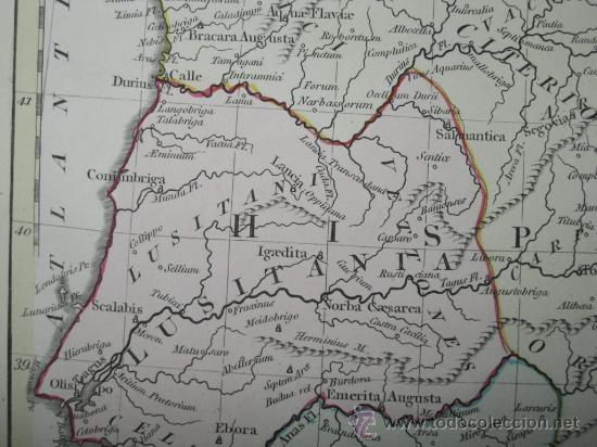Arte: Mapa de Hispania de Wilkinson, 1796 - Foto 6