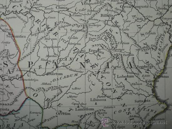 Arte: Mapa de Hispania de Wilkinson, 1796 - Foto 7