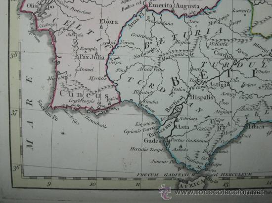 Arte: Mapa de Hispania de Wilkinson, 1796 - Foto 8