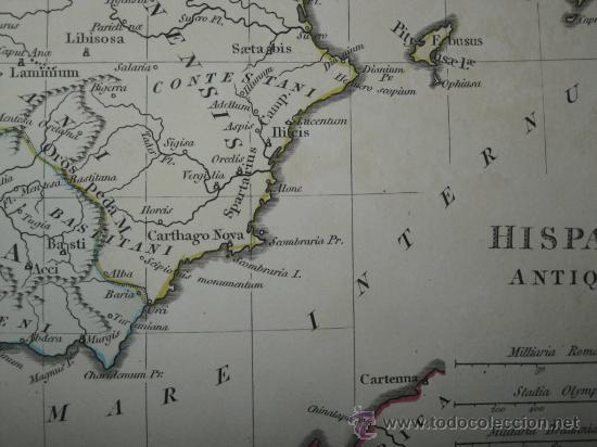 Arte: Mapa de Hispania de Wilkinson, 1796 - Foto 9