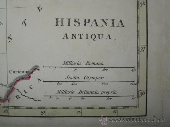 Arte: Mapa de Hispania de Wilkinson, 1796 - Foto 10