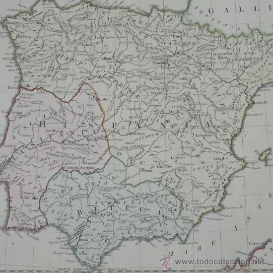 Arte: Mapa de Hispania de Wilkinson, 1796 - Foto 1