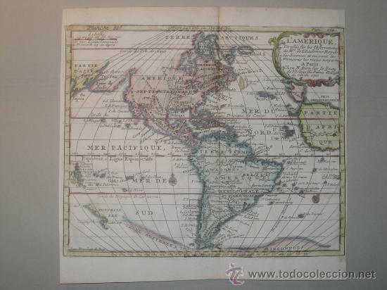 Arte: Mapa de Am&eacute;rica, Bion, 1710 - Foto 2